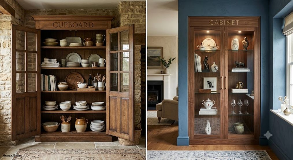 Cupboard vs Cabinet,Cupboard