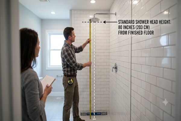 Standard Shower Head Height,Shower Head Height
