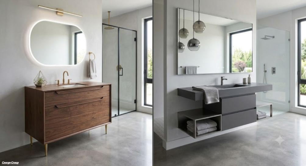 Freestanding Bathroom Vanity vs Wall Mounted,freestanding bathroom vanity,Wall Mounted