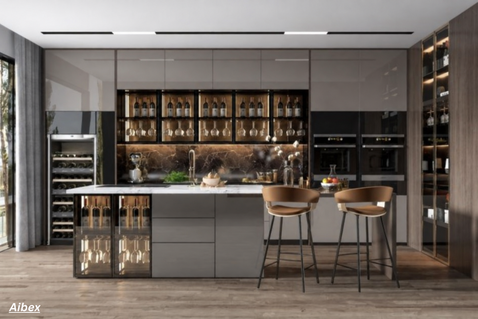 Modern Upper Kitchen Cabinets for Homes, Apartments & Luxury Villas