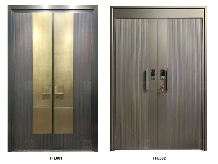Modern Hot Sale Security Door Design Entry Door Factory Customization Exterior Entrance Luxury Exterior Security Doors