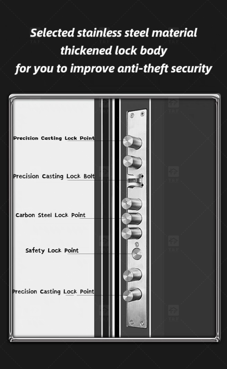 Modern Hot Sale Security Door Design Entry Door Factory Customization Exterior Entrance Luxury Exterior Security Doors