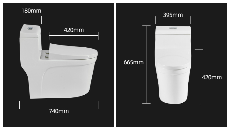 Siphonic Ceramic One Piece White Porcelain Italian Toilet Sanitary Ware Siphon Bathroom Cheap Toilets Flush System