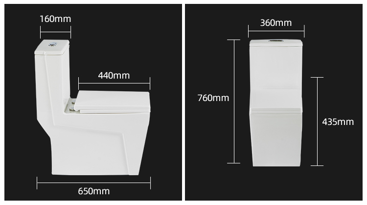 Guangdong One Piece Ceramic Hotel Bathroom Toilet Set Dual-Flush Floor Mounted Toilet Price