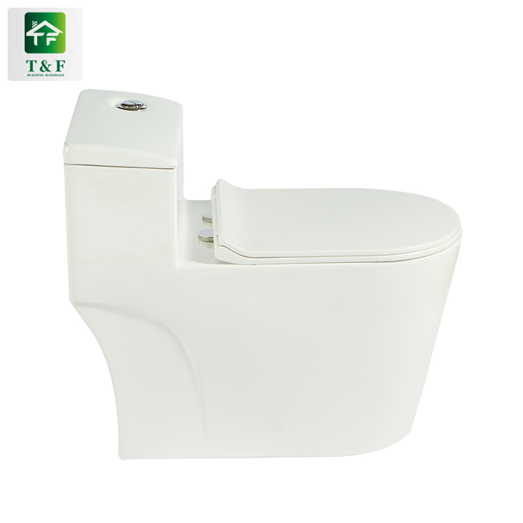 Siphonic Bathroom Ceramic Style Toilet with Factory Cheap Price Floor Mounted One Piece Siphonic Commode Ceramic Toilet