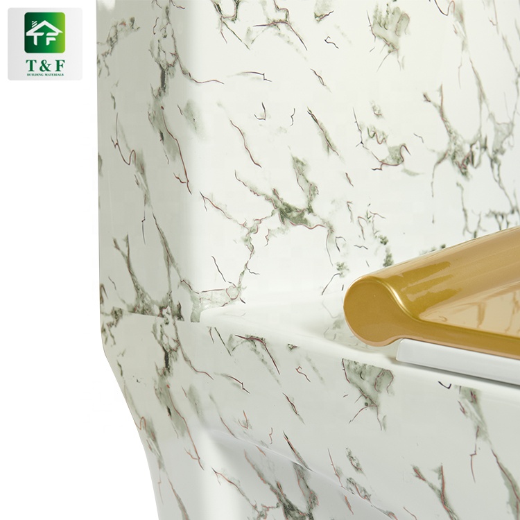 High Quality Siphon / Gravity Flushing Push Button Toilet Flush Standard Dimensions Floor Mounted One Piece Toilet