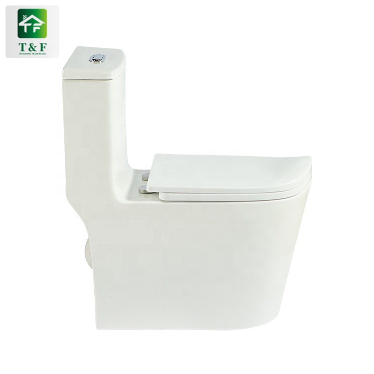 Function S-trap Types of Toilet Bowl Siphon Flushing Elongated Toilet Bowl High Quality One-piece Water Closet Toilet