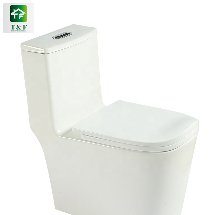 Function S-trap Types of Toilet Bowl Siphon Flushing Elongated Toilet Bowl High Quality One-piece Water Closet Toilet