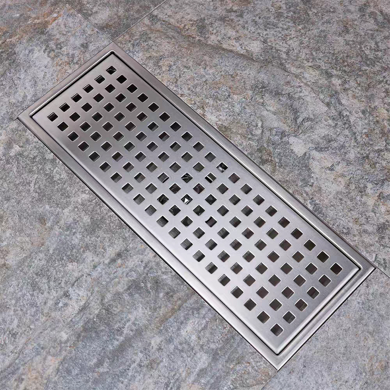 Bathroom Accessories Modern Floor Drain Rectangle Drainer 304 Stainless Steel Shower Floor Drain