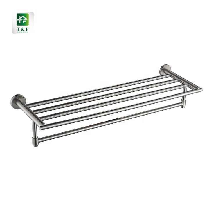 Polishing Towel bar Double Towel bar Stainless Steel Bathroom Wall Mounted Metal Towel Rack
