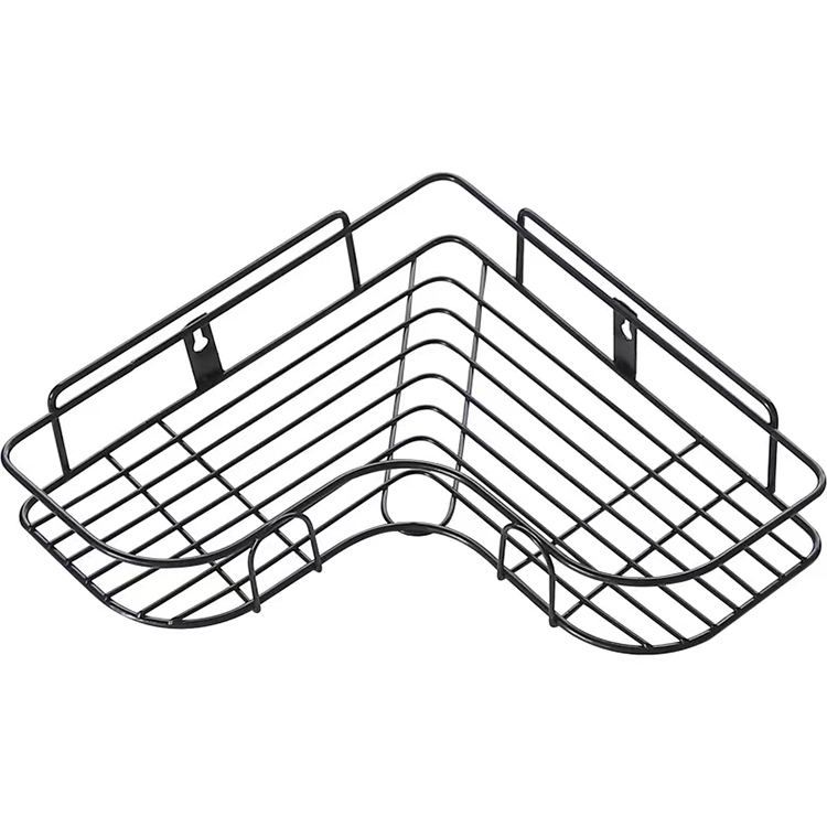 Bathroom Stainless Steel Bathroom Triangle Corner Shelf Washroom Single Layer Corner Basket