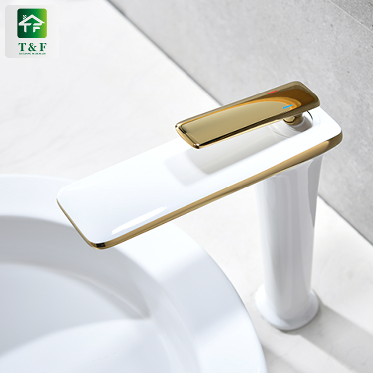 Manufacturer Sink Taps Bathroom Basin Water Faucets White Color Faucet Tap