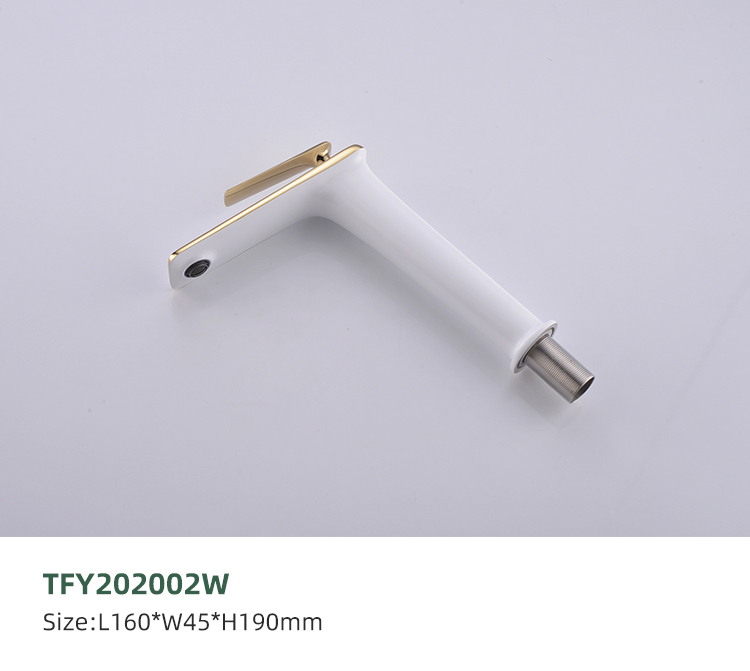 Manufacturer Sink Taps Bathroom Basin Water Faucets White Color Faucet Tap