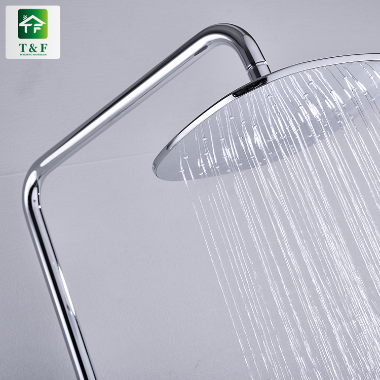 High Quality square Shape Single Hole Bathroom Faucet Set Bath Mixer Brass Shower Taps