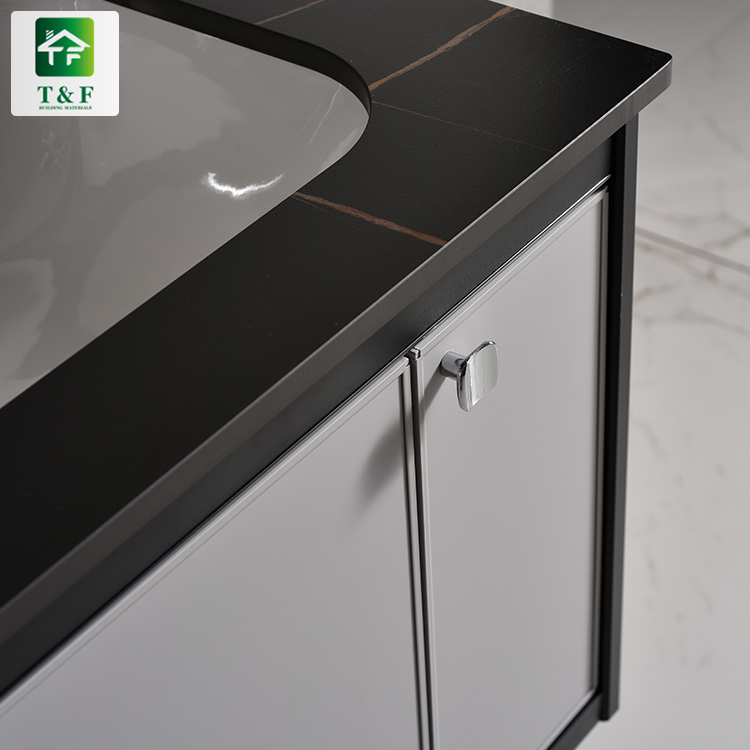 Fashion Luxury Wall Hung Furniture Bathroom Vanity Cabinet Black Storage Cabinet