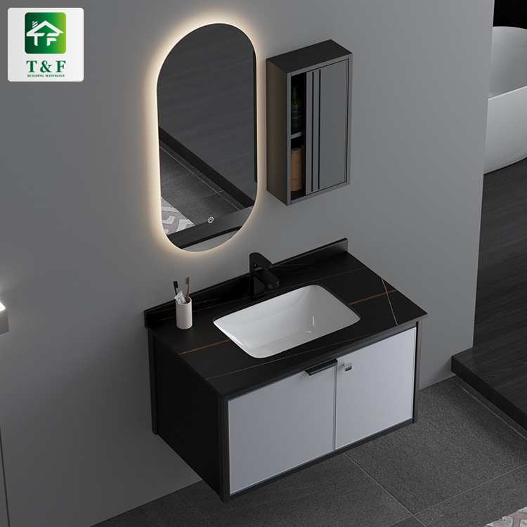 Wall Hung Single Washroom Basin Storage Cabinet Simple Style Waterproof Bathroom Vanity Cabinet