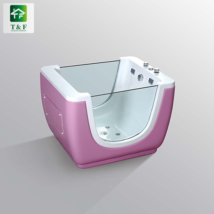 Hot Sale Baby Bathtubs White Surface Bathtub Acrylic Freestanding Square Soaking Bath Tub