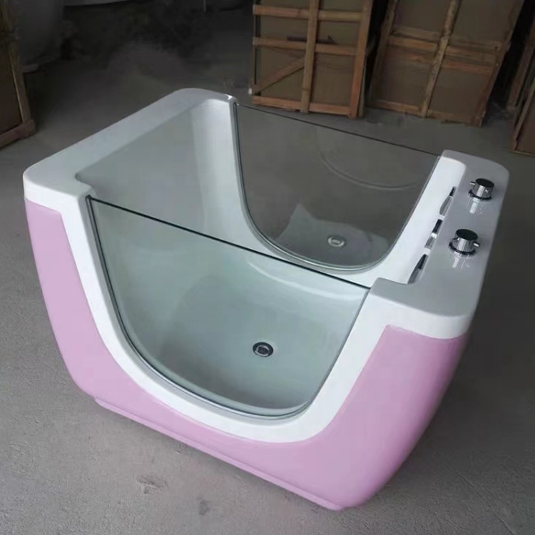 Hot Sale Baby Bathtubs White Surface Bathtub Acrylic Freestanding Square Soaking Bath Tub
