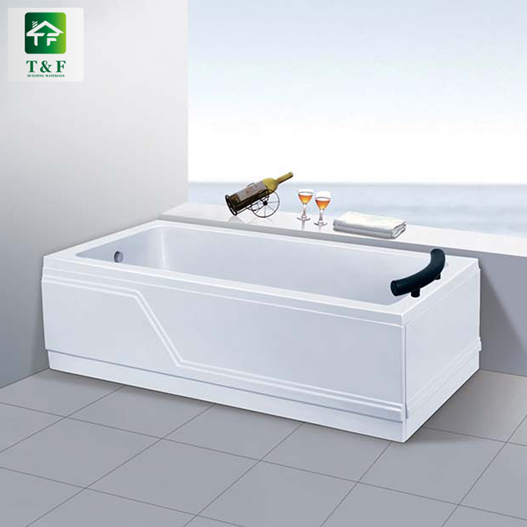 Bathroom Solid Surface Acrylic Sanitary Ware Hotel Colorful Light Freestanding 1.7m Bathtub