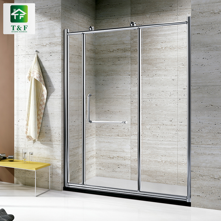 Modern Simple Sector Shower Room Tempered Sliding Glass Door Shower Enclosure Arc Shower
