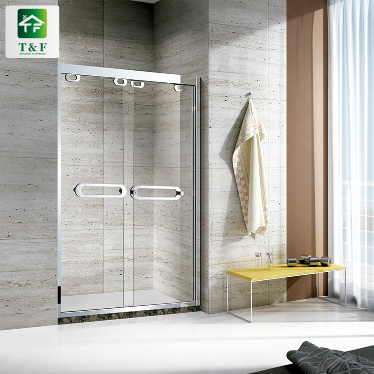 Modern Straight Shape Shower Enclosure Room Glass Door Rectangle Shower Room for Small Bathrooms