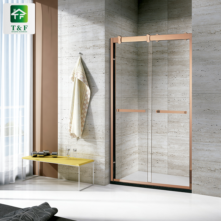 Modern Straight Shape Shower Enclosure Room Glass Door Rectangle Shower Room for Small Bathrooms