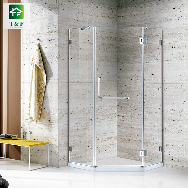 Indoor Bathroom Hinge Folding Enclosed Tub Shower Cabins Rectangle Bath with Tub Shower Rooms