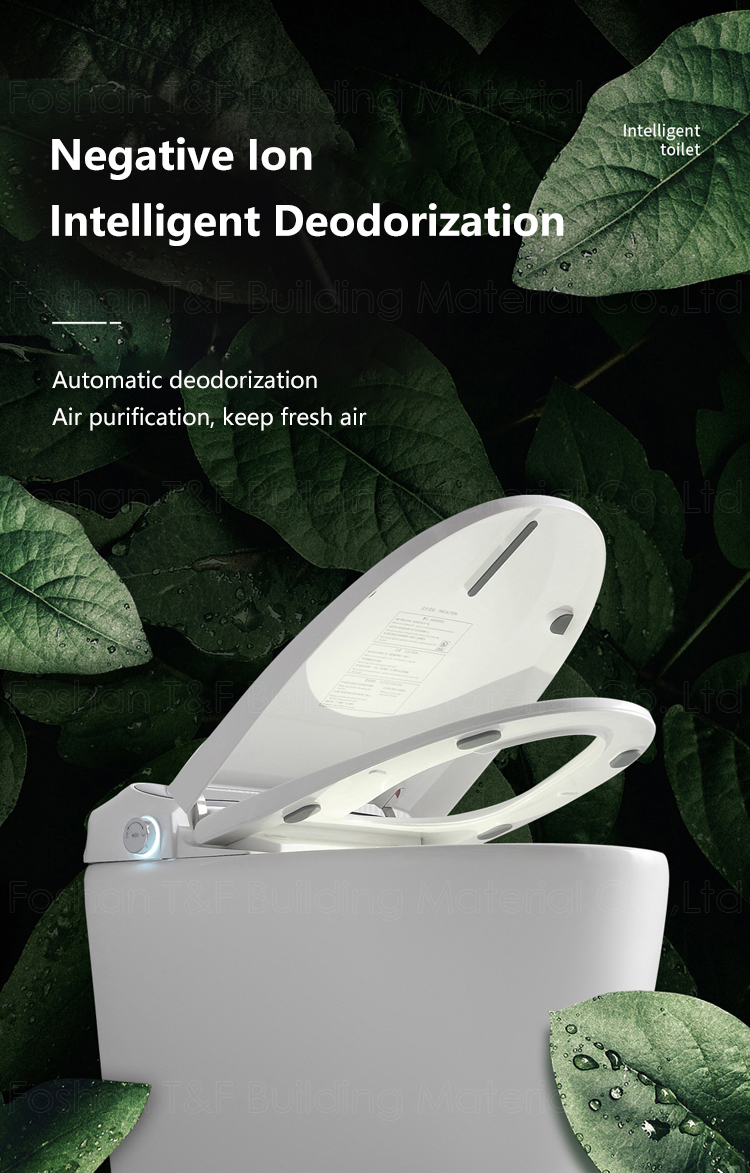 Modern Luxury Bathroom Wc Sanitary Ware Intelligent Automatic Flush Electric One Piece Ceramic Tankless Bidet Smart Toilet