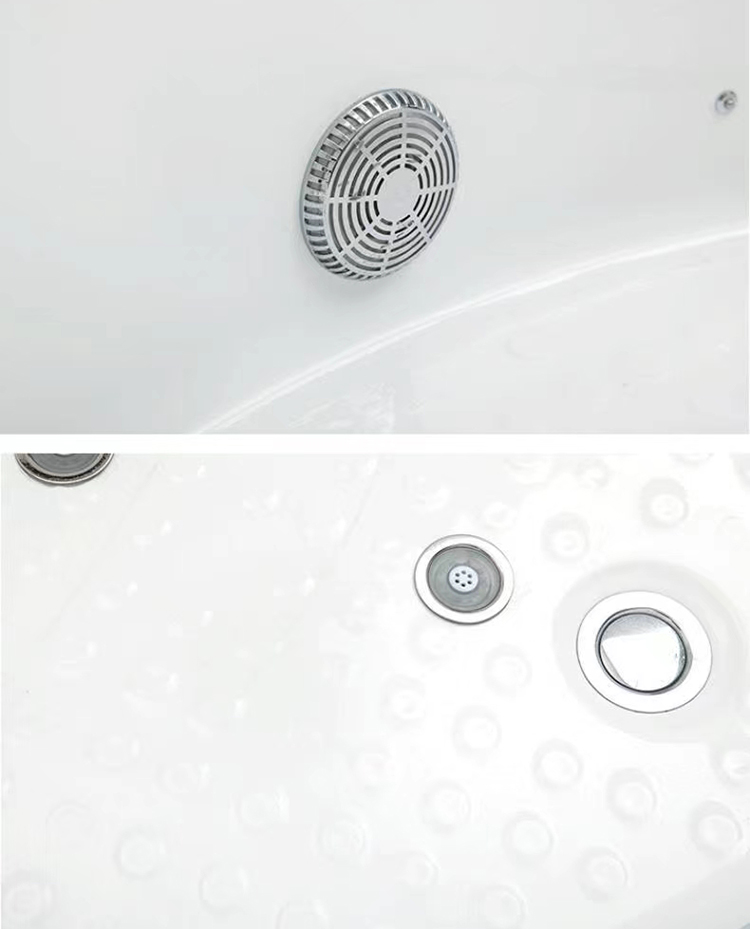 Hot Sale Acrylic Material Freestanding Corner Jaccuzi Bath Tub Air Spa Jet Whirlpool Massage Bathtub