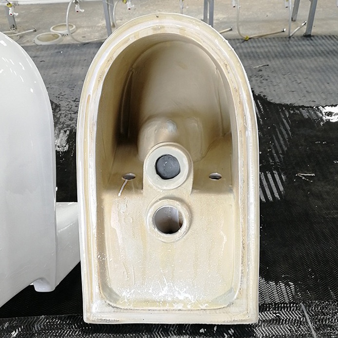 Siphonic Modern Toilet Bathroom Ceramic Bowl Sanitary Ware Soft Cover Seat One Piece Wc Public Toilet With Sink