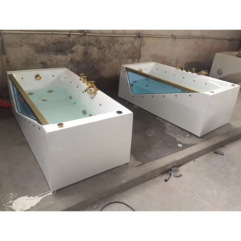 One Person Luxurious Freestanding Cheap Hot Bath Tub Air Bubble Massage Jet Whirlpool Bathtub