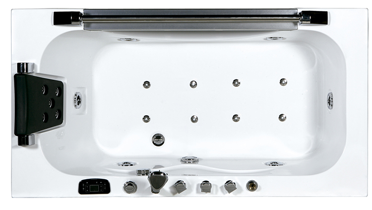 One Person Luxurious Freestanding Cheap Hot Bath Tub Air Bubble Massage Jet Whirlpool Bathtub