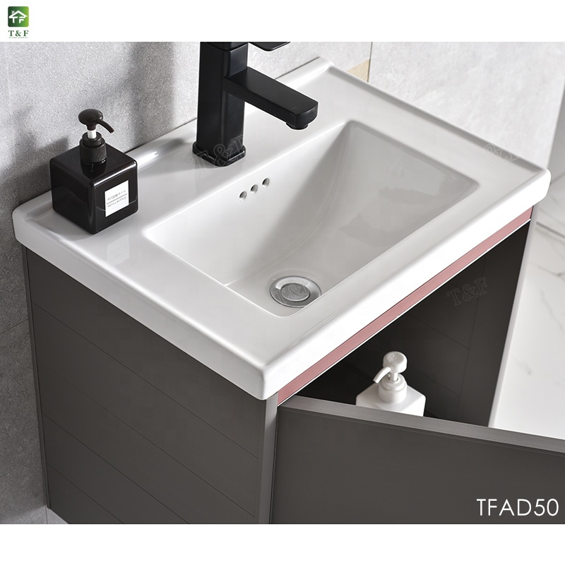 Cheap Modern White Ceramic Small Wall Hung Hand Wash Basin Bathroom Vanity Cabinets Art Wash Basin Sink