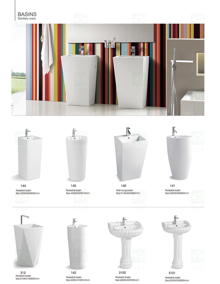 Cheap Modern White Ceramic Small Wall Hung Hand Wash Basin Bathroom Vanity Cabinets Art Wash Basin Sink