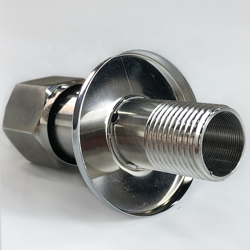 Bathroom Fittings Toilet Sus304 Stainless Steel 1/2 90 Degree Hot and Cold Water Black Ss Ms Angle Valve