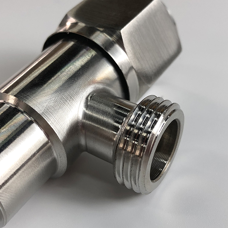 Bathroom Fittings Toilet Sus304 Stainless Steel 1/2 90 Degree Hot and Cold Water Black Ss Ms Angle Valve