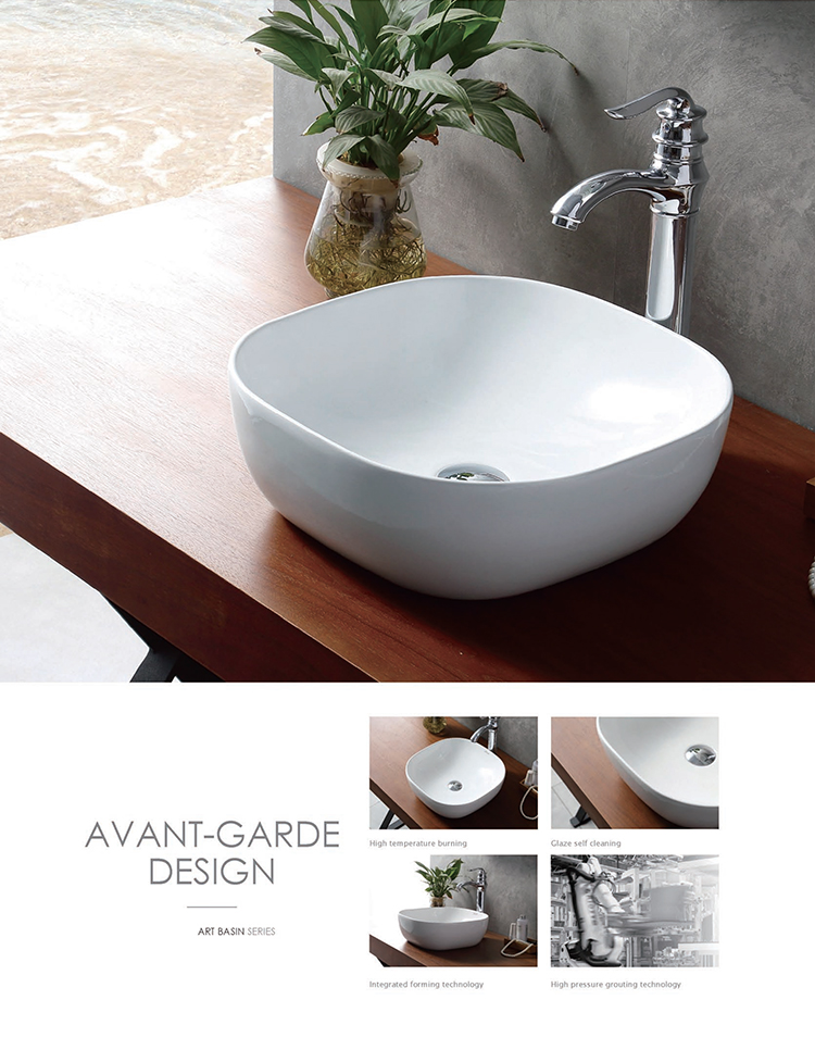 Countertop Carrara White Marble Stone Ceramic Wash Hand Basin Bathroom Vessel Sinks Face Bowls