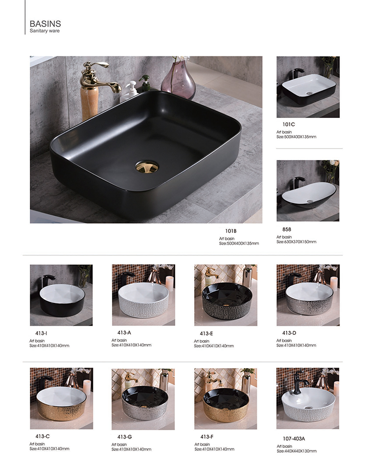 Countertop Carrara White Marble Stone Ceramic Wash Hand Basin Bathroom Vessel Sinks Face Bowls