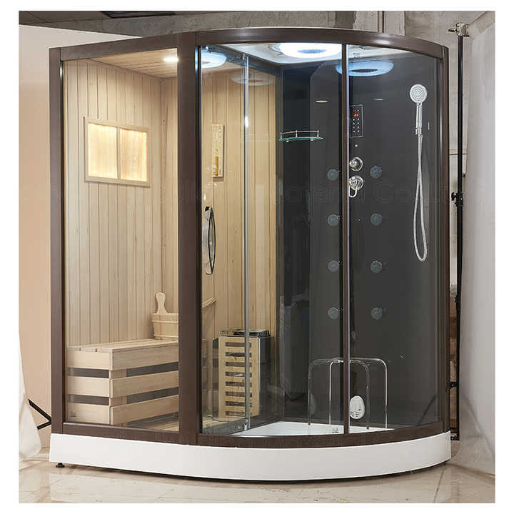 Ecofriendly Outdoor Portable Infrared Sauna Bath Wood Room Dry and Wet Steam Sauna Room