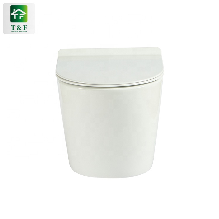 Closestool Two Piece Wc Toilet China Porcelain White Wall Mounted Toilet Bowl Sale