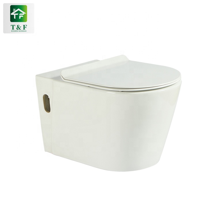 Closestool Two Piece Wc Toilet China Porcelain White Wall Mounted Toilet Bowl Sale