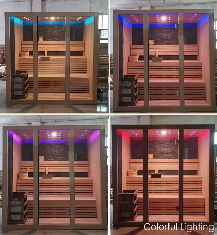 Portable Hemlock Wood Home Barrel Sauna Bath Dry and Wet Steam Room Far Infrared Sauna Indoor