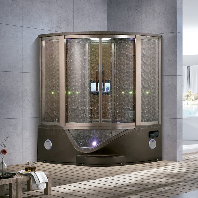 Modern Indoor Home Bathroom Whirlpool Tub Shower Cabin Enclosed Sauna Bath Shower Steam Rooms
