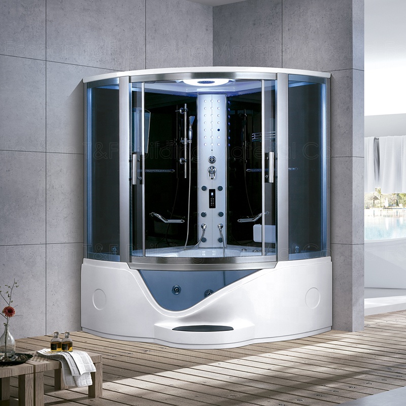 Modern Indoor Home Bathroom Whirlpool Tub Shower Cabin Enclosed Sauna Bath Shower Steam Rooms