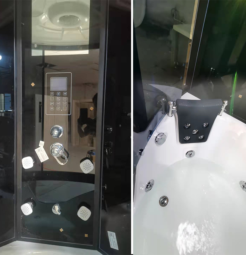Modern Indoor Home Bathroom Whirlpool Tub Shower Cabin Enclosed Sauna Bath Shower Steam Rooms