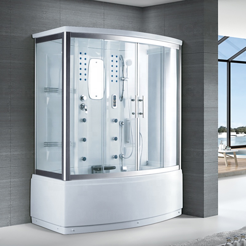 Luxury Bathroom Whirlpool Massage Bath Tub Shower Combination Cabin Steam Shower Room
