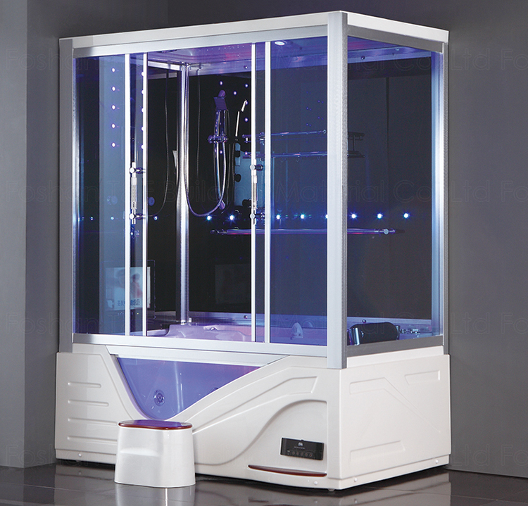 Luxury Bathroom Whirlpool Massage Bath Tub Shower Combination Cabin Steam Shower Room