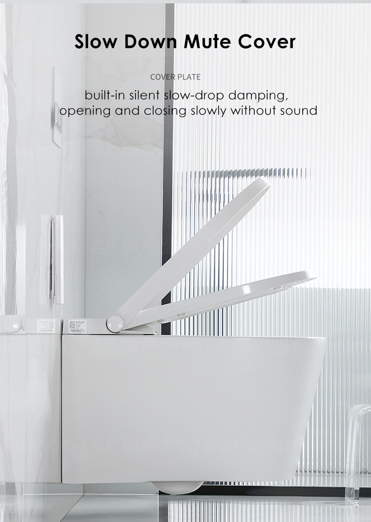New Design ECO Toilet Bowl Set Bathroom Intelligent Ceramic Rimless Wall Hung Smart Toilet
