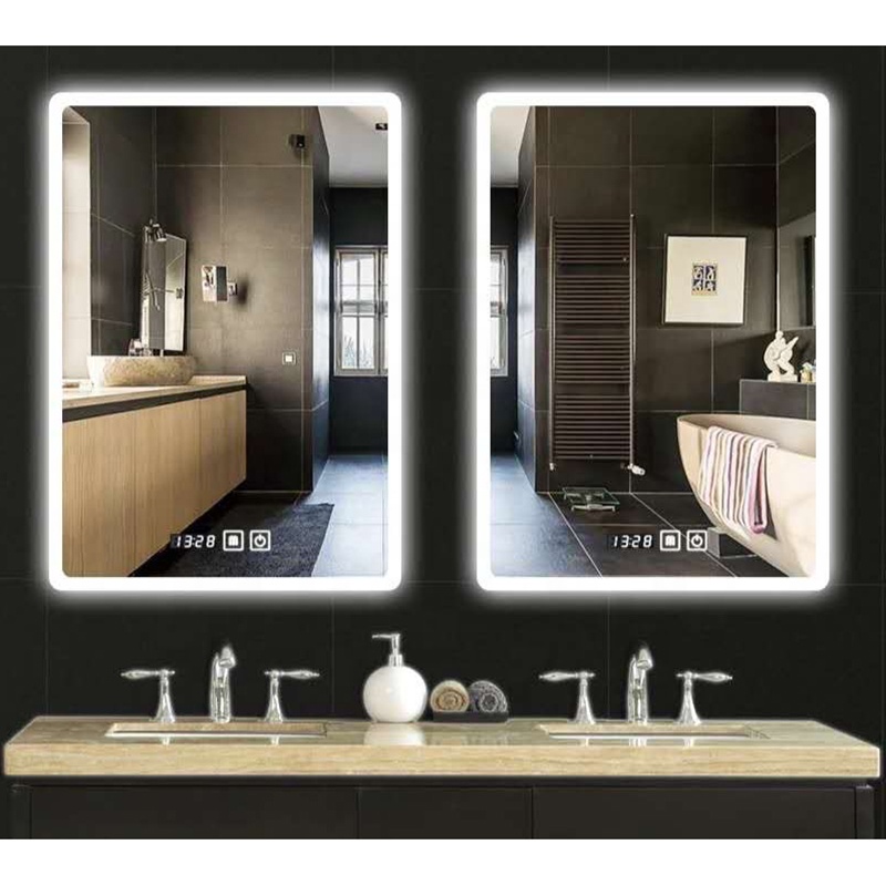 Customized Anti Fog Touch Screen Dimmer Waterproof Light Smart LED Bathroom Mirror