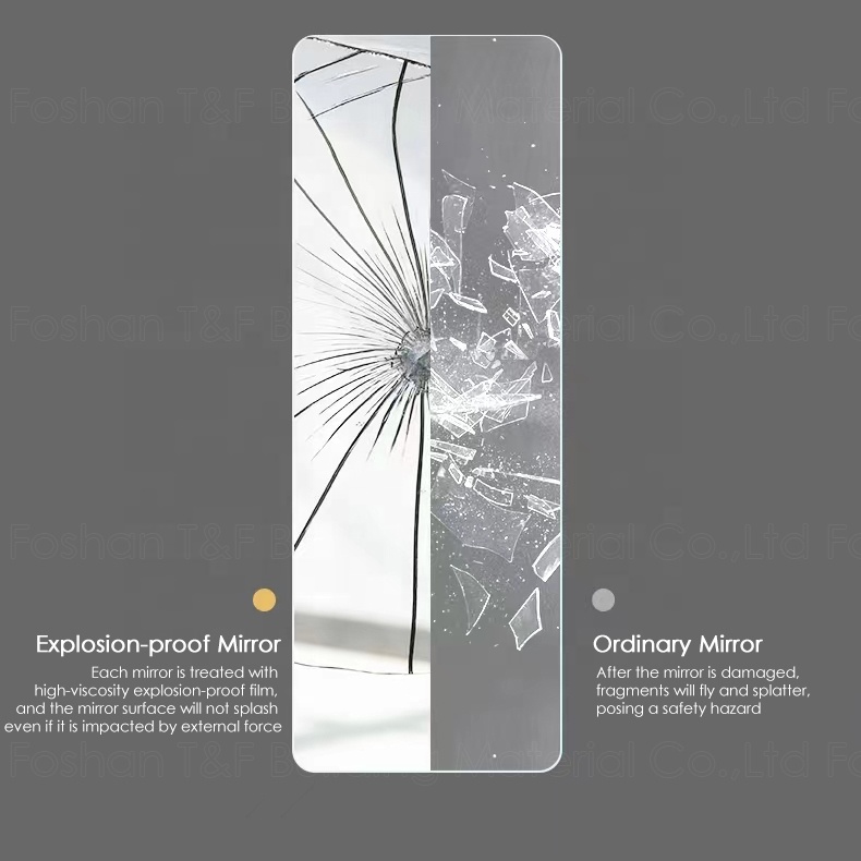 Wholesale Long Backlit Frameless Glass Dressing Bathroom Wall Mirror Illuminated Smart LED Full Length Mirror